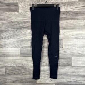 Savvi Capri Leggings Women's‎ Small Black Nylon Stretch Athleisure Gym Pull On